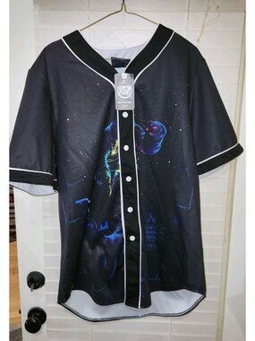 NWT Fresh Hoods  Streewear baseball jersey Button Up Shirt Mens
